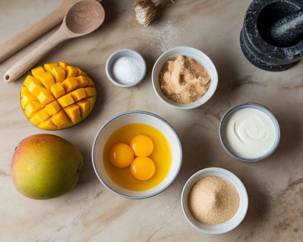 Mango Creme Brulee Ingredients