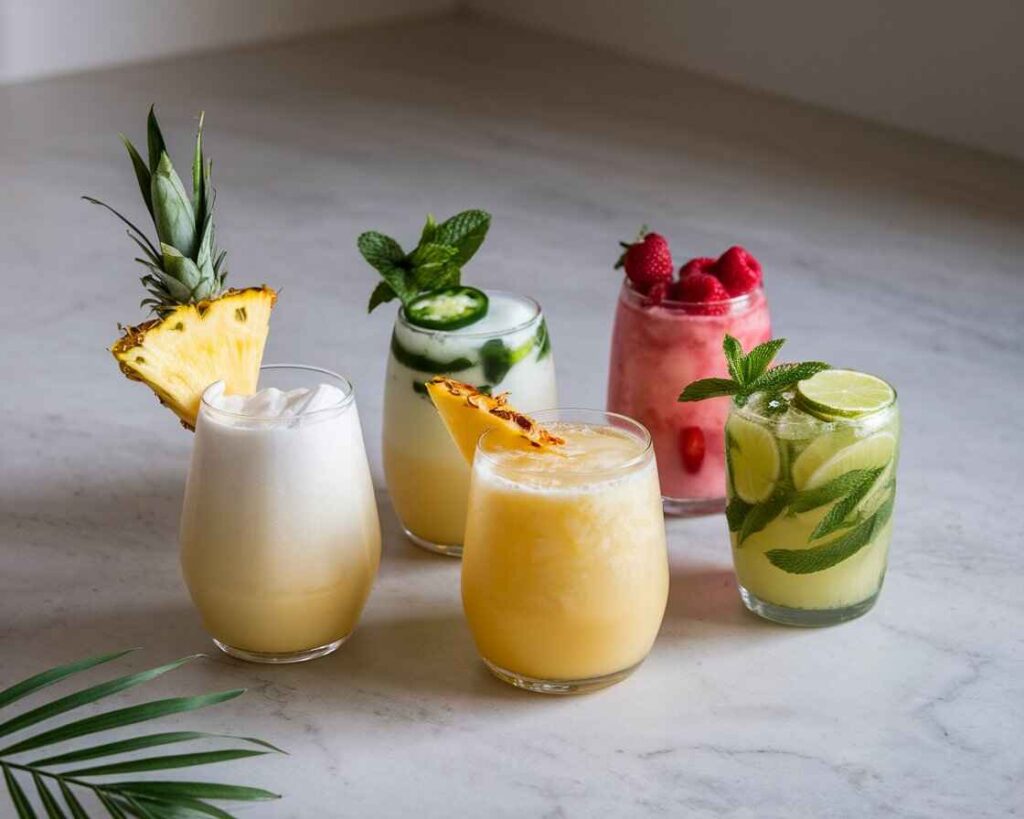 Pineapple Mocktail Variations