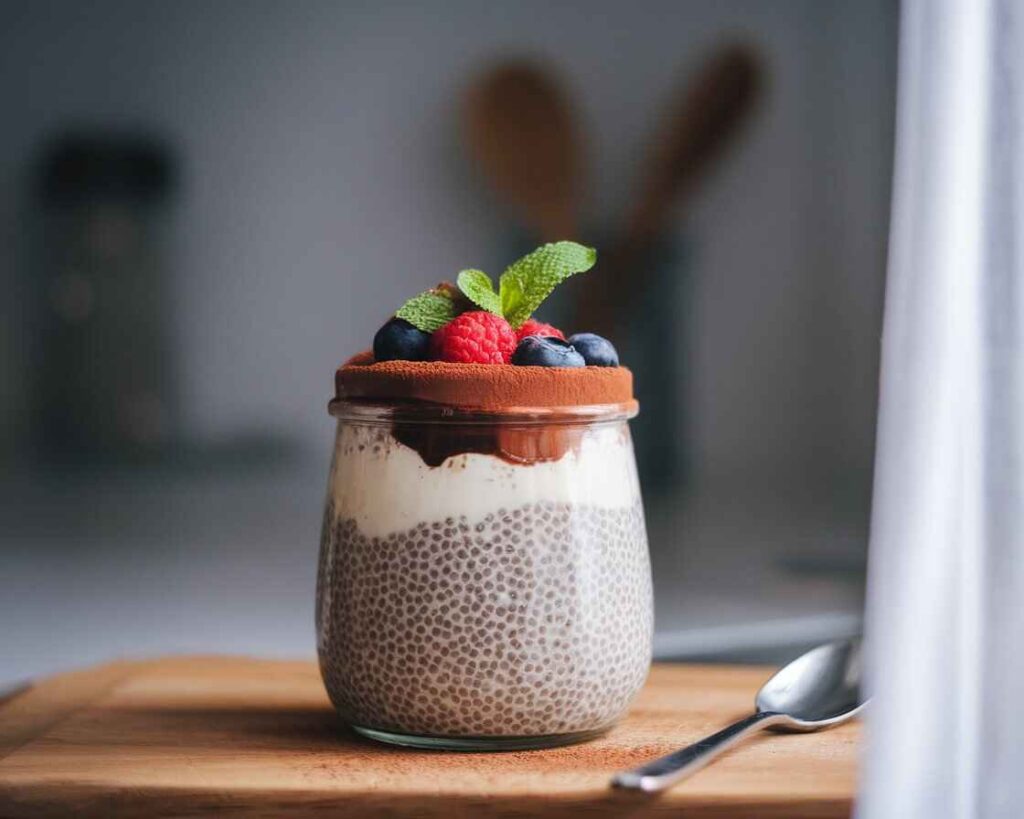 Tiramisu Chia Pudding Final Result